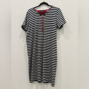 Ralph Lauren Black and White Striped Dress